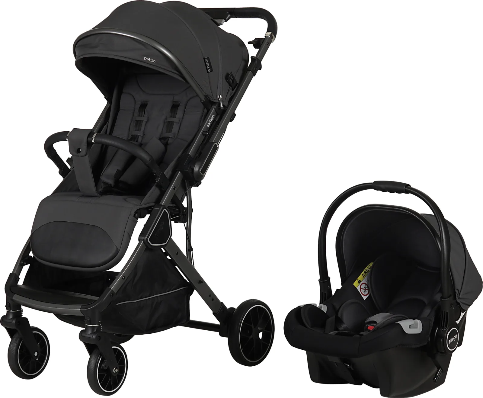 Axion Travel Baby Stroller Grey