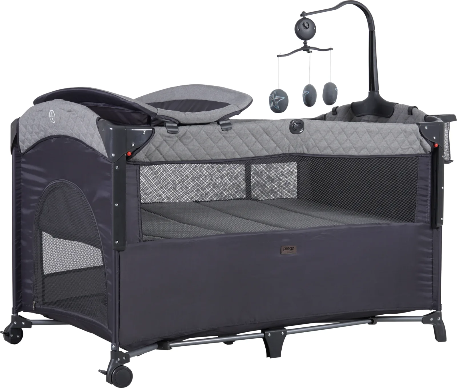 Miami Plus Playpen Grey
