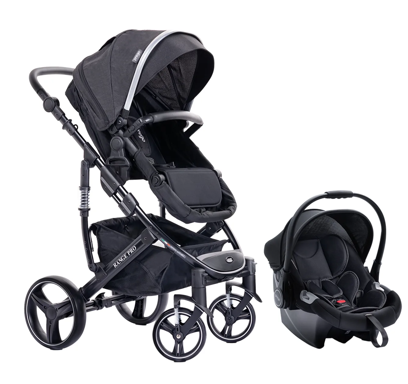 Range Pro Baby Stroller Grey