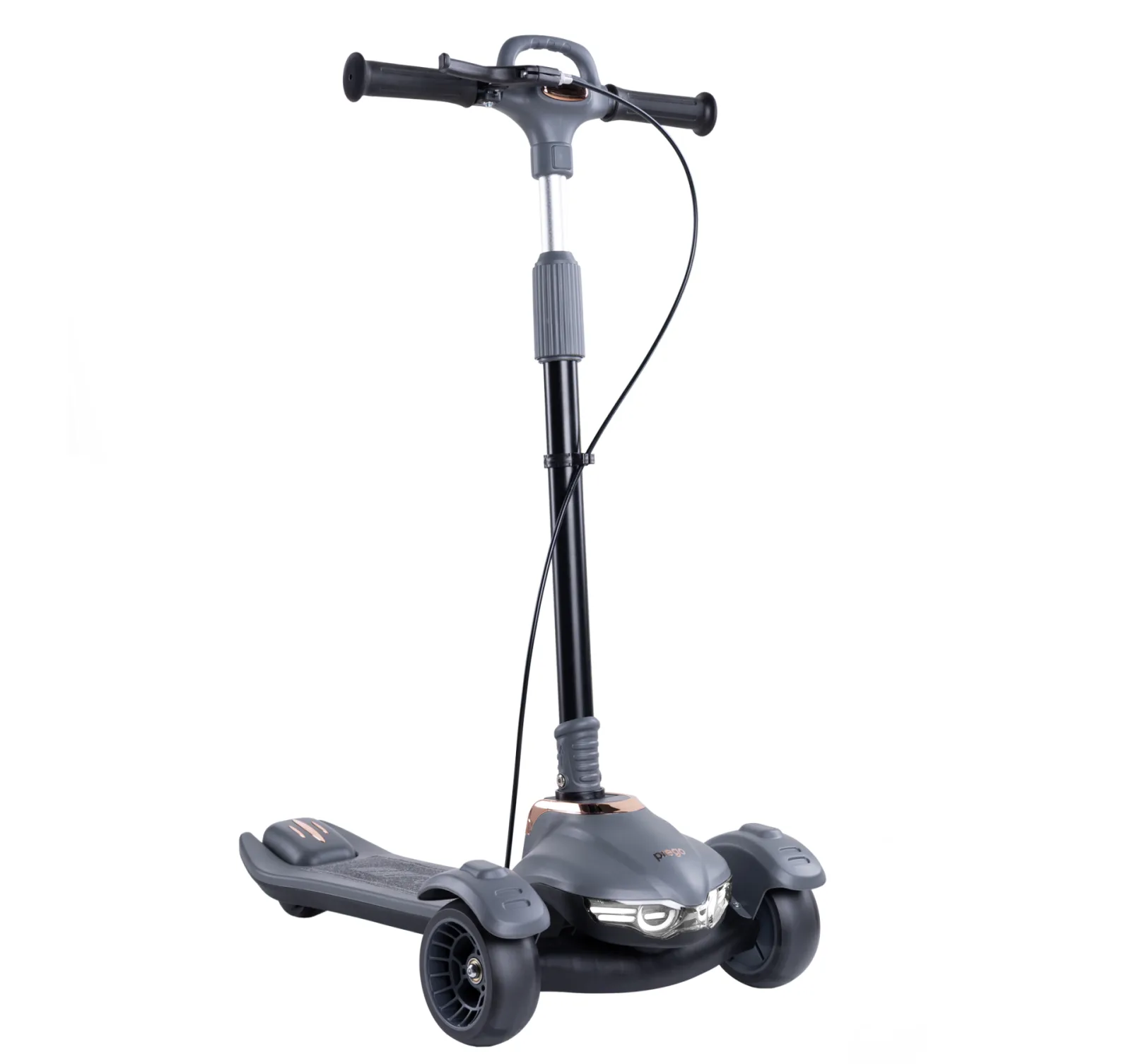 Veyron Bluetoothlu Müzikli Işıklı Çocuk Scooter - Gri
